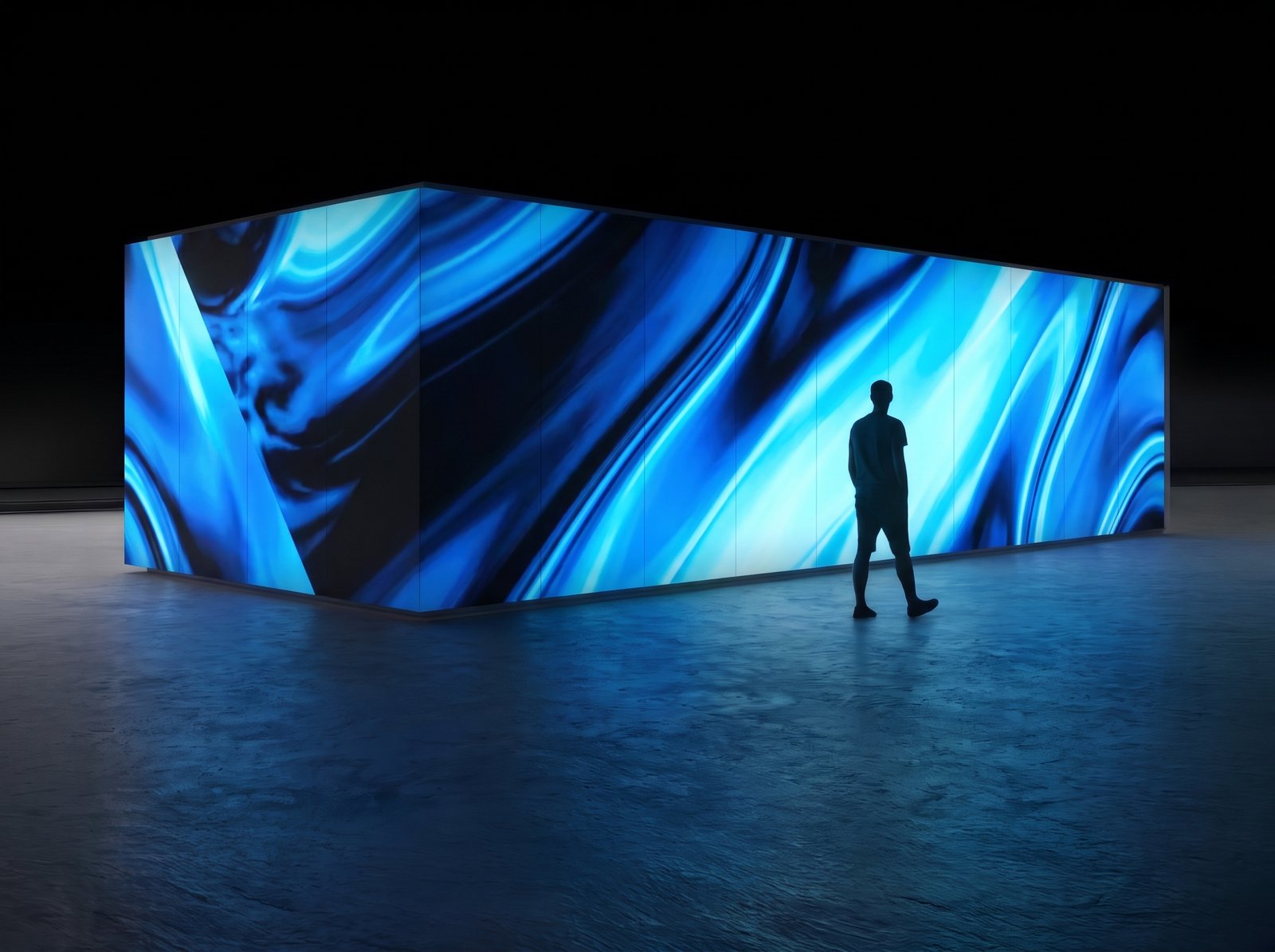 Estructura de pantallas LED en espiral instalada por Display LATAM